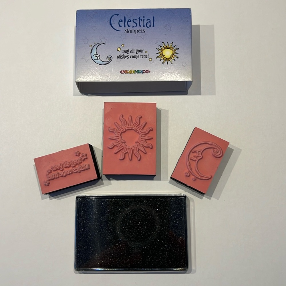 Inkadinkado Celestial stamps 3 stamp set